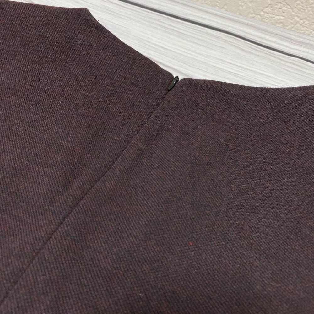 M.M. Lafleur Maggie Textured Ponte Dress Malbec - Picture 12 of 16